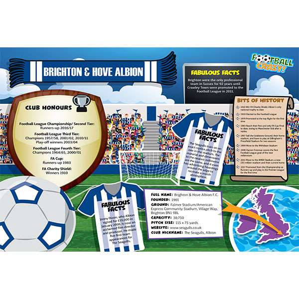 FOOTBALL CRAZY BRIGHTON AND HOVE ALBION (CRF400) Image